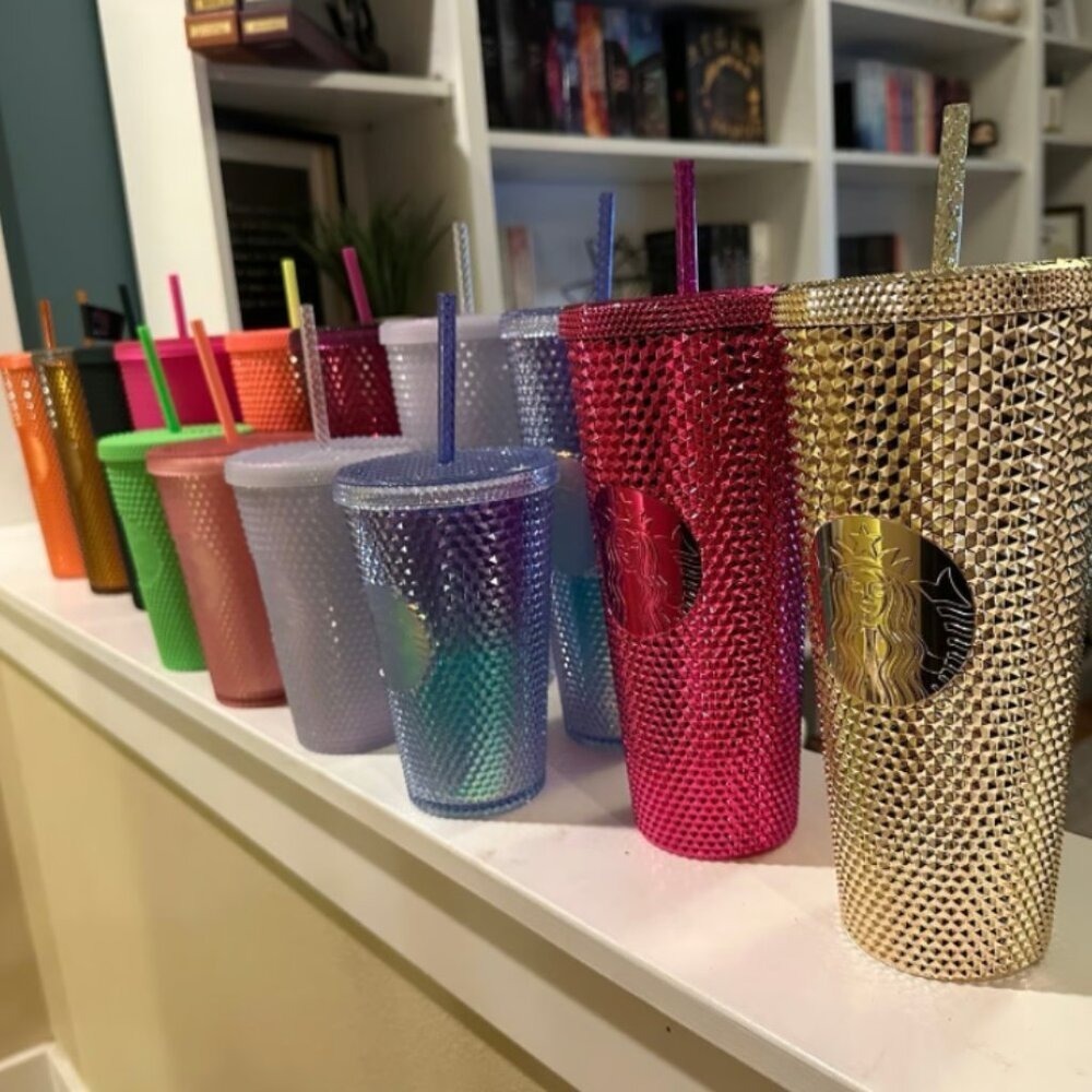 Starbucks Studded Tumbler Collection Venti Grande Cold Cups Matte Iridescent Lot